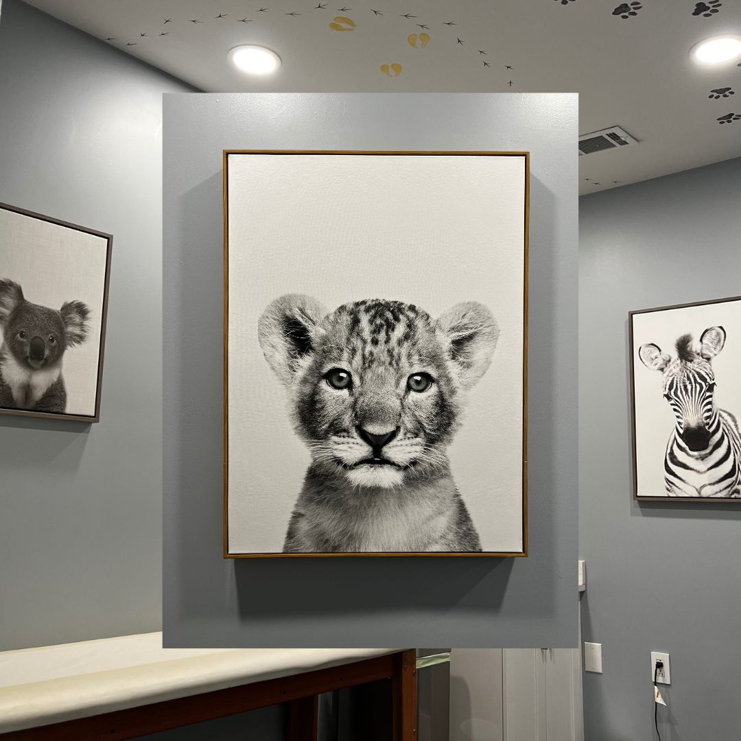 Greater Atlanta Integrative Pediatrics Office Room with baby lion picture